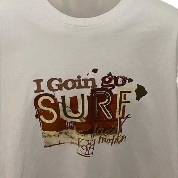 LOCAL MOTION Hawaii “I Goin’ Go Surf” Tee Shirt Men 2XL - Picture 2 of 5